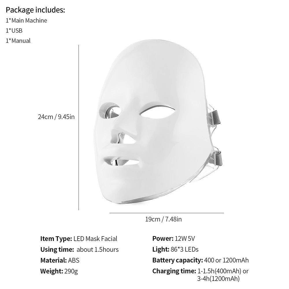 Light Therapy Mask & Neck Rejuvenation Device